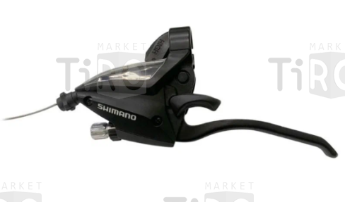 Шифтер-ручка тормоза Shimano Altus 0970, EF500, левый, 3 скорости, индикатор