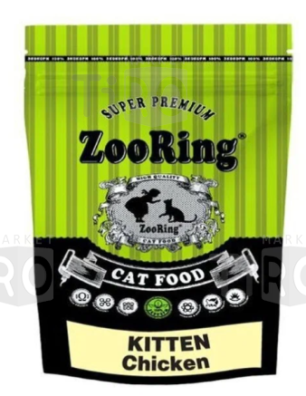 Корм для кошек ЗооРинг Kitten, Цыпленок, 0,35кг Корм для кошек ЗооРинг Kitten, Цыпленок, 0,35кг