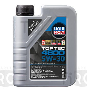 Моторное синтетическое масло Liqui Moly Top Tec 4600, 5w30 SP/CF, C2/C3, 1л