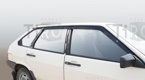 Дефлекторы на боковые стекла VORON GLASS LADA 2109 (накладные/скотч) (к-т 4шт)