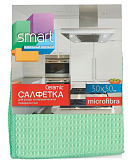 Салфетка микрофибра Smart Ceramic 5813 30*30см, для керамических поверхностей + подарок