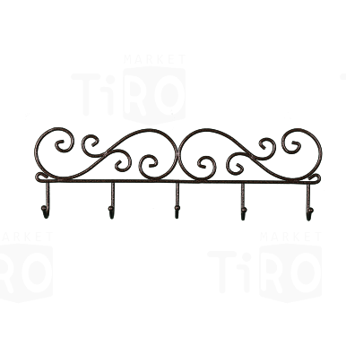 Вешалка для одежды "Кружева 5" ВН276М, медный антик  