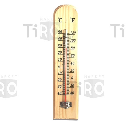 Термометр ХК бытовой наружный, деревянный, СН-075-1, от -40 до +50 