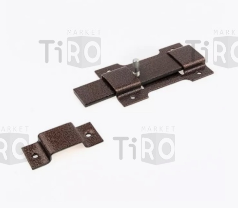 Засов Делга классический с плоским ригелем медь