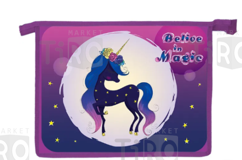 Папка школьника Belive In Magic А4 ткань, с ручкам Папка школьника Belive In Magic А4 ткань, с ручкам