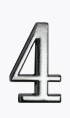 Цифра дверная Аллюр "4"