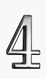 Цифра дверная Аллюр "4"