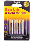 Батарейка Kodak ЕхtraLife R03 мизинчиковая 4 штуки