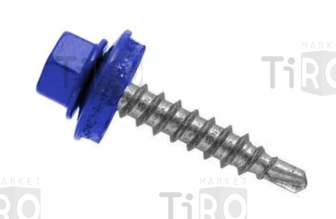 Саморез кровельный 4,8*29 RAL 5002 синий (250шт.) Саморез кровельный 4,8*29 RAL 5002 синий (250шт.)