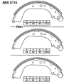 Колодки барабанные ABS0114