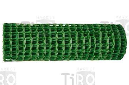 Сетка садовая ячейка ромб 15*15мм, рулон 1,0*20м, зеленая