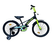 Велосипед Black Aqua Velorun 18", KG1819, 1s (черно-лимонный)