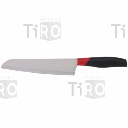Нож кухонный 16,5см, красно-черная ручка