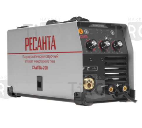 Сварочный аппарат Ресанта Саипа-200 иверторный полуавтомат, 140-270В, 6,9кВт
