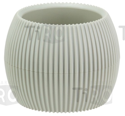 Кашпо "Пиканто" Белый ротанг М3212, D145мм, 0,7л