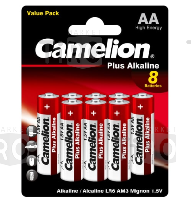 Батарейка Camelion Plus Alkaline LR06, 1.5B, BP-6