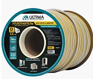 Уплотнитель тип D 100м 9*8мм, белый