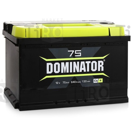 Аккумулятор Dominator 75 а/ч R 750А 276х175х190