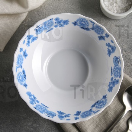 Салатник 18см/620мл, "Синий розы"