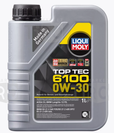 Моторное масло Liqui Moly Top Tec 6100 0W-30 SP C2 (1л) Моторное масло Liqui Moly Top Tec 6100 0W-30 SP C2 (1л)