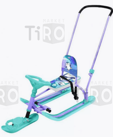 Снегокат "Twiny 2+" (TW2+/П с пингвинятами)