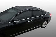 Дефлекторы на боковые стекла Nissan Teana (J32) 2008-2013 (седан) Corsar ДЕФ00427 (к-т 4шт) 