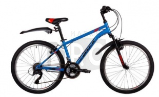 Велосипед Foxx 24" Aztec 154817 синий, сталь, размер 12"