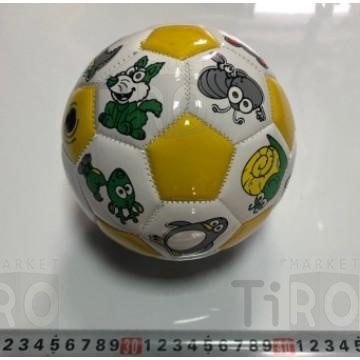Мяч футбольный, размер №2" малый, кожзам (452)