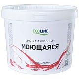 Краска Ecoline акриловая моющаяся 3кг. Зима