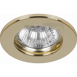 Светильник Feron DL10 потолочный встраиваемый под лампу MR16 G5.3, золото