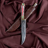 Нож Пчак Шархон - оргстекло, чуст (гарда латунь)