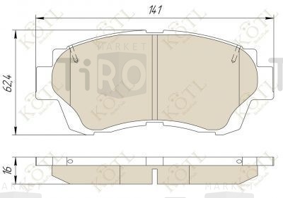Тормозные колодки Kotl 3155KT