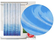 Занавеска для ванны Jackline BS-5020 Blue 180*200 (голубой с рисунком)