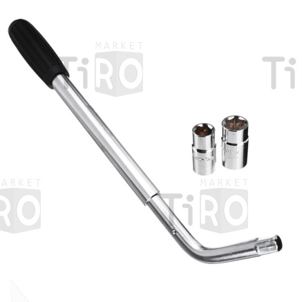 Ключ баллонный Ермак телескопический со сменными головками 17/19, 21/23мм