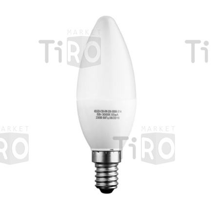 Лампа светодиодная Sweko 42LED-C35-5W-230-6500K-Е14, "свеча матовая"