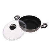 Жаровня Scovo President  SP-041 стеклянная крышка 26см