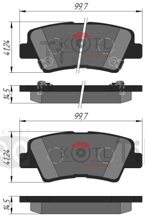 Тормозные колодки Kotl 3494KT