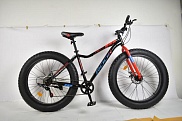 Велосипед 26" Rook Fatbike FS260D, FS260D-BK/RD черный/красный