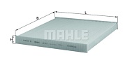 Элемент фильтрующий салонного фильтра Mahle LA 411 S0322 (CU 2544)
