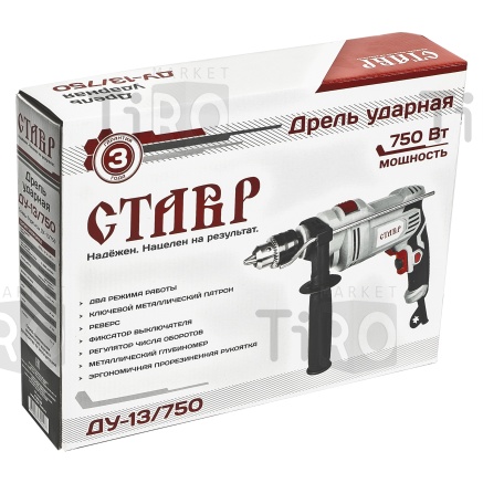 Дрель электрическая Ставр ударная ДУ-13/750