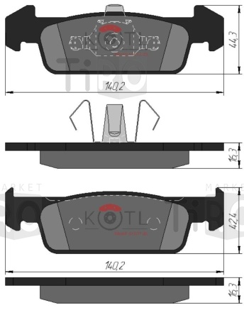 Тормозные колодки Kotl 2018KT