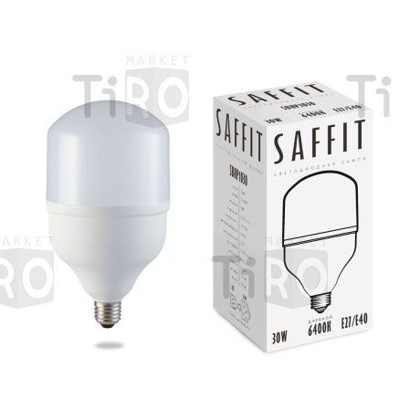 Лампа светодиодная Saffit Т80, SBHP1030, 30Вт, 220В, Е27, 4000К Лампа светодиодная Saffit Т80, SBHP1030, 30Вт, 220В, Е27, 4000К
