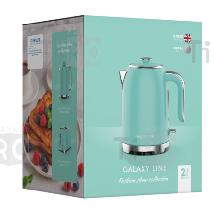 Чайник 1.7л. Galaxy GL-0347 дисковый 2200Вт