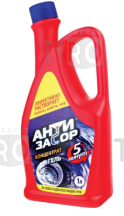 Гель для устранения засоров Антизасор 1000мл