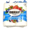 Туалетная бумага двухслойная 4 рулона на втулке, перфорация, белая "Berry Classik" цд4472