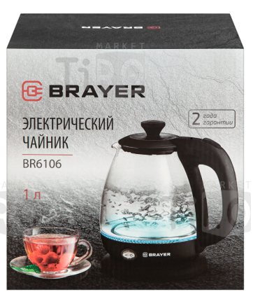 Чайник Brayer BR6106, 1100Вт Чайник Brayer BR6106, 1100Вт