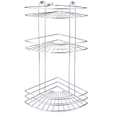 Полка угловая 3 секции, 23*23*58,5, хром АЛТ11С