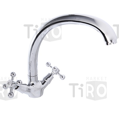 Смеситель Diadonna D80740352 для кухни кран-букса с высоким изливом, латунь