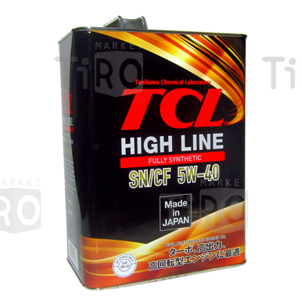 Масло моторное TCL Zero High Line Fully Synth 5w40, 4л Масло моторное TCL Zero High Line Fully Synth 5w40, 4л