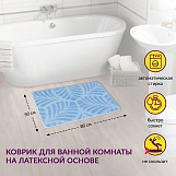 Коврик для ванной АКТИВ 50*80 SHAHINTEX icarpet 001 цвет голубой 11